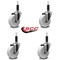 Service Caster 4'' Nylon Wheel Swivel 1'' Expanding Stem Caster Set, 4PK SCC-EX20S414-NYS-1-4 - alternate 3